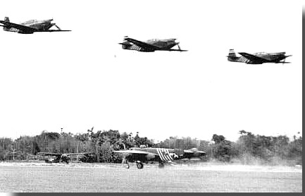 Air Commando aircraft overflying base in India