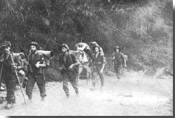 Chindit column marching