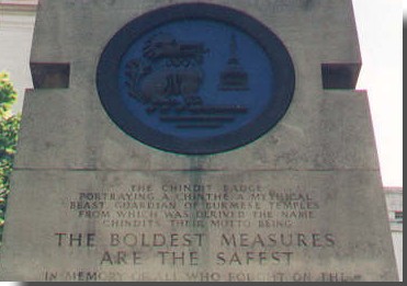 Chindit memorial in London